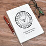 Personalised A5 Notebook With Taurus Design White, thumbnail 1 of 2