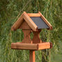 Personalised Verwood Slate Roof Bird Table, thumbnail 1 of 3