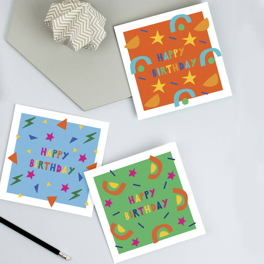 Children's Birthday Cards Pack, Unisex, 1 of 4