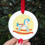 Personalised Zodiac Vintage Toy Christmas Decoration, thumbnail 4 of 5