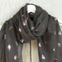 Little Bee Foil Print Scarf, thumbnail 5 of 6