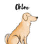 Golden Retriever Personalised Dog Personality Print, thumbnail 3 of 3