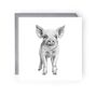Countryside Cute Pig Greeting Card, thumbnail 1 of 4