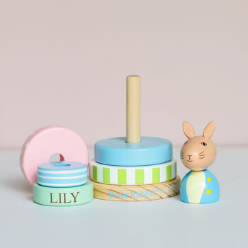 Personalised Peter Rabbit Stacking Ring Toy, 2 of 7
