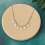 60th Birthday Sterling Silver Six Star Necklace, thumbnail 3 of 6