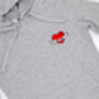 Embroidered Dog Mama Heart Hoodie, thumbnail 3 of 5