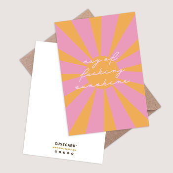 Ray Of Fucking Sunshine Thinking Of You Card, 4 of 4