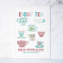 Personalised Tea Print 80th Birthday Present, thumbnail 3 of 4