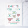 Personalised Tea Print 80th Birthday Present, thumbnail 2 of 4