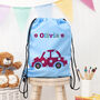 Personalised Girl's Sky Blue Waterproof Swim Bag, thumbnail 7 of 12