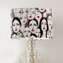 Beauties, Retro Black White And Red Lampshade, thumbnail 1 of 7