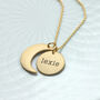 Personalised Gold Plated Moon And Sun Necklace, thumbnail 4 of 7