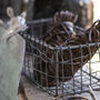 Small Wirework Wall Basket Shelf, thumbnail 3 of 3