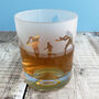 Rugby Eyched Glass Tumbler, thumbnail 3 of 5