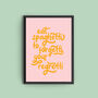 'Eat Spaghetti' Colourful Quote Print, thumbnail 2 of 2