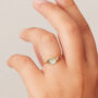 Blue Topaz And Pink Tourmaline Double Stacking Ring, thumbnail 2 of 10