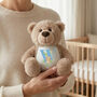 Personalised Animal Alphabet Brown Baby Teddy Bear, thumbnail 2 of 10