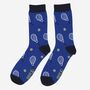 Men's Tennis Bamboo Socks In Blue, thumbnail 1 of 3