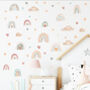 Pastel Rainbow Clouds Stars Waterproof Removable Wall Stickers, thumbnail 1 of 6