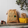 Personalised Christmas Hessian Sack Small Dear Santa, thumbnail 3 of 4