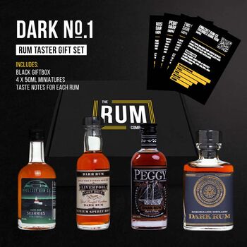 Dark Rum Taster Set Gift Box One, 4 of 4