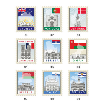 Personalised Travel Stamp Print, 12 of 12