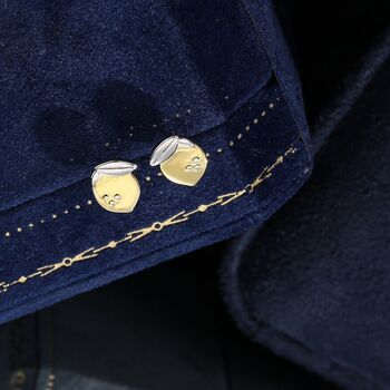 Sterling Silver Lemon Stud Earrings, 4 of 12