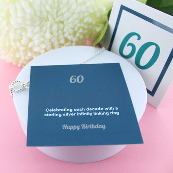 60th Birthday Bobble Necklace, 2 of 3