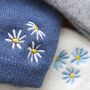 Personalised Daisy Ladies Soft Knit Warm Gloves Gift, thumbnail 6 of 9