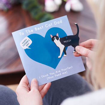 Personalised Father's Day Cat Breed Card Sent Direct, 2 of 6