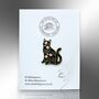 Floral Black Cat Enamel Pin Badge, Friendship Jewellery Gift, Botanical Cat Brooch, Unusual Gift, thumbnail 4 of 8