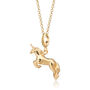 18ct Gold Unicorn Charm Necklace, thumbnail 2 of 6