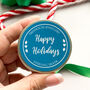 Silver Christmas Earrings, Santa Hats, In A Gift Tin, thumbnail 5 of 8