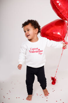 Valentines 'Cutest' Personalised Embroidered Sweatshirt, 2 of 5