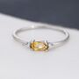 Natural Yellow Citrine Ring In Sterling Silver, thumbnail 4 of 9