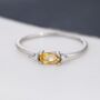 Natural Yellow Citrine Ring In Sterling Silver, thumbnail 4 of 10