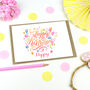 Personalised Happy Birthday Balloons And Cakes Card, thumbnail 1 of 1