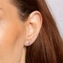 Sterling Silver Bluebird Stud Earrings, thumbnail 1 of 5