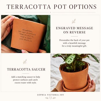 Personalised Congratulations Gift Plant Pot, 4 of 4