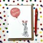 Dalmatian Christmas Card Reindog Design, thumbnail 1 of 2