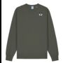 Adults Organic Cotton Embroidered Badger Sweatshirt, thumbnail 3 of 12