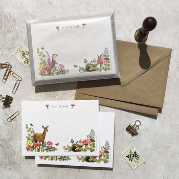 Woodland Animals Notelets Gift Set, 8 of 10
