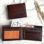 Men's Brown Buffalo Leather Wallet With Rfid, thumbnail 1 of 3