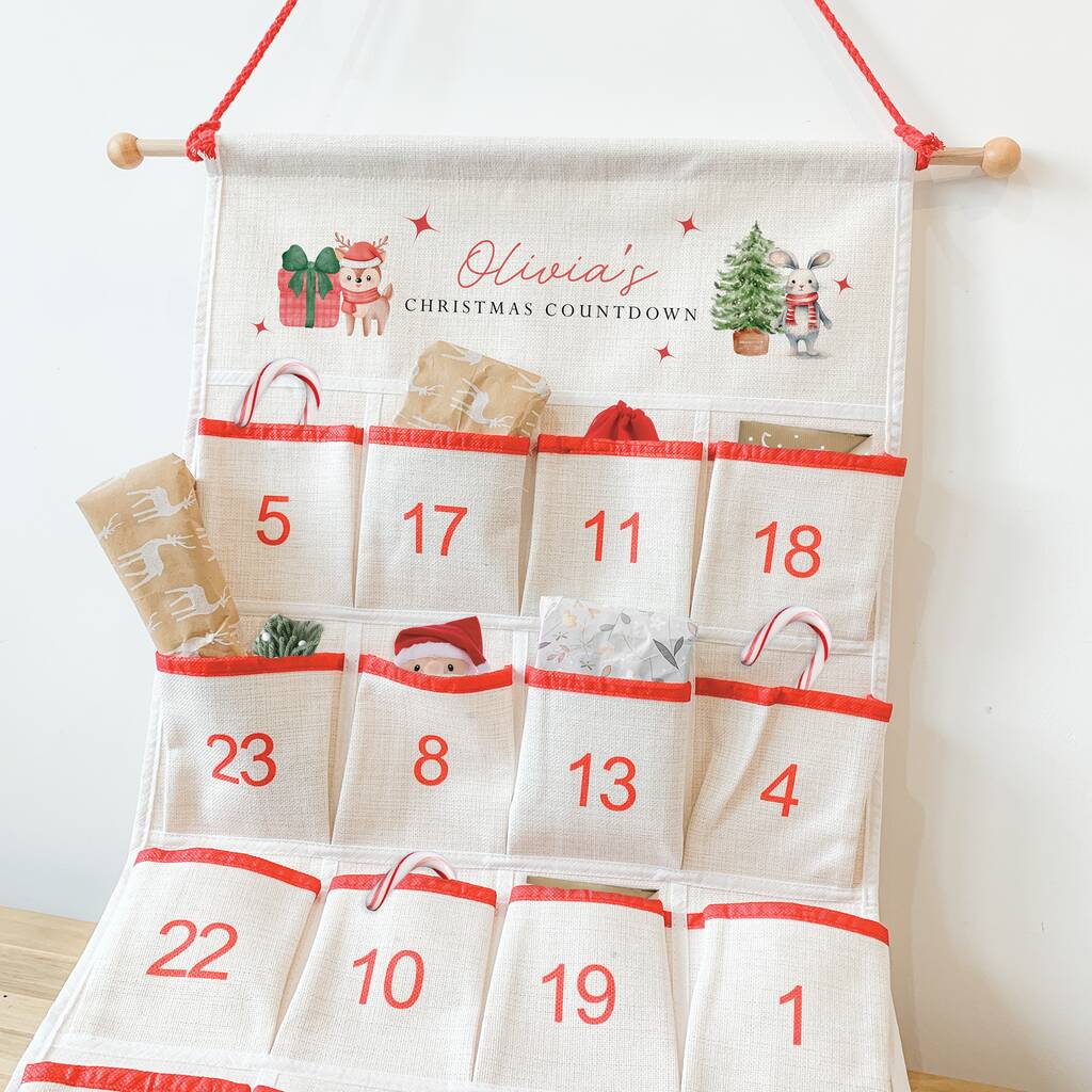 Personalised Christmas Advent Calendar Reindeer, 1 of 3
