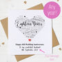 Personalised Wedding Anniversary Card – Any Year, thumbnail 1 of 7