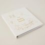 Lullaby Baby Memory Book, White Cloth Baby Record And Keepsake Journal, thumbnail 3 of 12