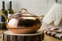 Hammered Solid Copper Casserole With Lid, Heavy Duty Copper, thumbnail 1 of 9