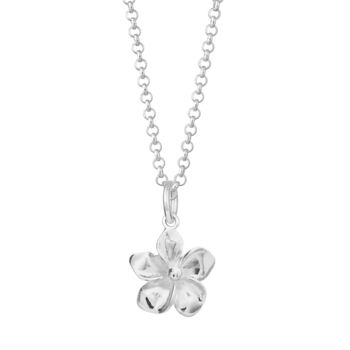 Sterling Silver Flower Necklace, 8 of 8