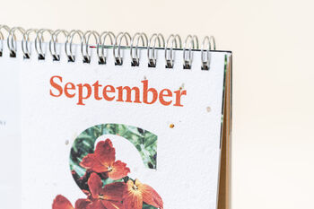 A5 Plantable Desk Calendar By The Rhs And Willsow, 4 of 8