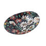 Twilight Bloom Glass Large Oval Bowl In Gift Box, thumbnail 2 of 3